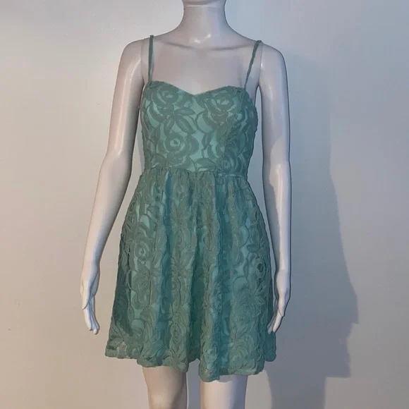 love, Fire | Dresses | Love Fire Light Blue Lace Dress | Poshmark